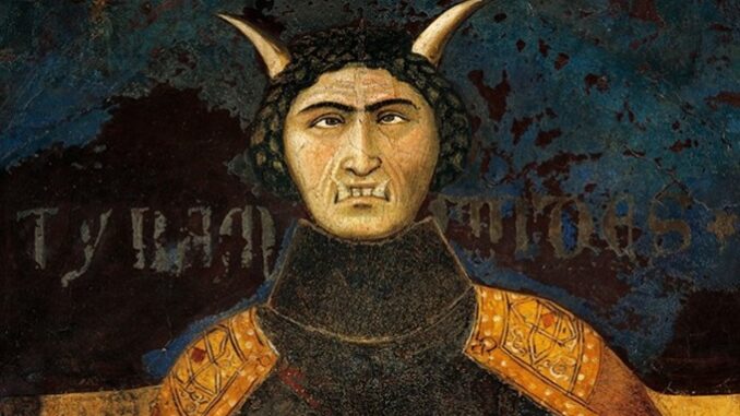 PPAL - Ambrogio_Lorenzetti_-_Allegory_of_bad_government_tyranny_detail_from_Allegory_and_effects_of_good_and_-_(MeisterDrucke-1109599)